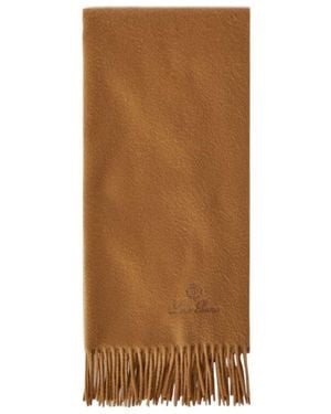 Loro Piana Grande Unita Fringed-Edge Scarf - Brown