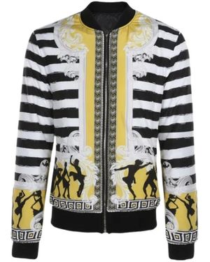 Versace Printed Baseball Jacket - Multicolor