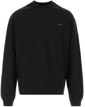 Prada Long-Sleeved Cotton T-Shirt - Black