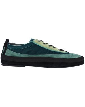 RANRA Panelled Low-Top Trainers - Green