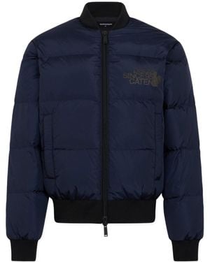 DSquared² Logo Puffer Down Jacket - Blue
