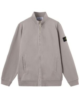 Stone Island Regular-Fit Track Jacket With Ribbed Inserts - Gray