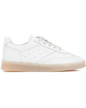 MM6 by Maison Margiela Lace-Up Low-Top Trainers - White