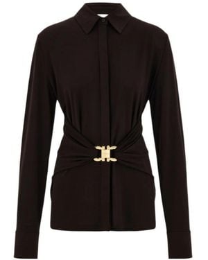 Ferragamo Long-Sleeved Shirt - Black