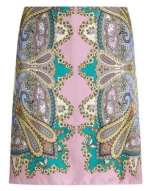 Etro Paisley Printed Mini Skirt - Multicolor