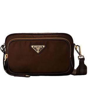 Prada Dark Nylon Bag - Brown