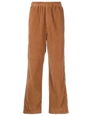 Stussy Logo Casual Pants - Brown
