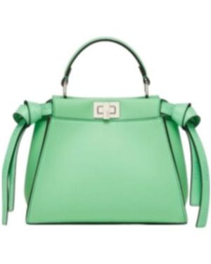 Fendi Peekaboo Mini Tote Bag - Green