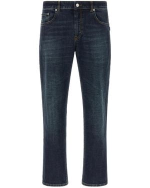 Department 5 Talk Cropped Jeans - Blue