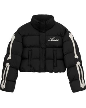 Amiri Copped Padded Jacket - Black