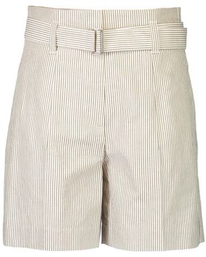 Brunello Cucinelli Belted Tailored Short - Natural