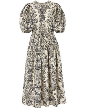 Ulla Johnson Harriet Printed Cotton Poplin Midi Dress - Multicolour
