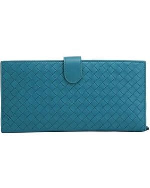 Bottega Veneta Weaving Wallet - Blue