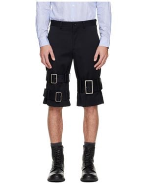 Comme des Garçons Belt Loops Shorts - Black