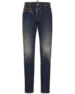 DSquared² Dark Desert Dust Wash Cool Guy Distressed Jeans - Blue