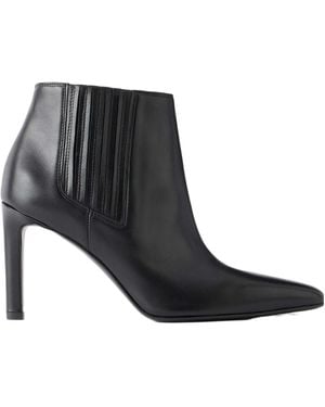 Nili Lotan Leather Ankle Boots - Black