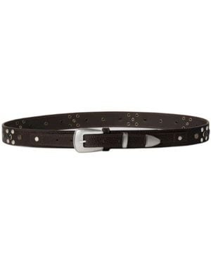 Lemaire Studded Buckle Fastened Belt - White