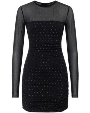 Liu Jo Sheer Cut-Out Mini Dress - Black