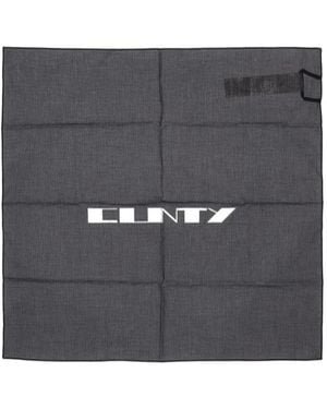 Rick Owens Patterned Scarf - Grey