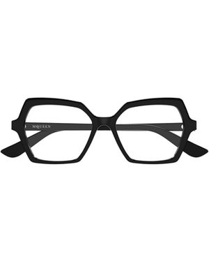 McQueen Eyewear Geometric Frame Glasses - White