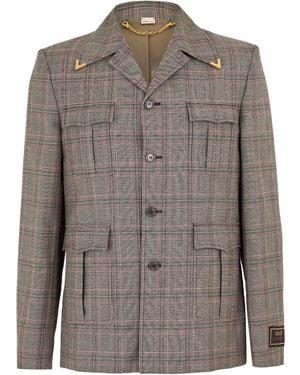Gucci Weather Resistant Breathable Softshell Jacket - Brown