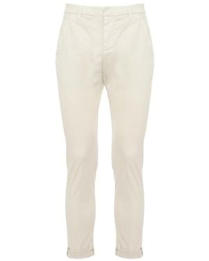Dondup Slim Chino Trousers - Natural