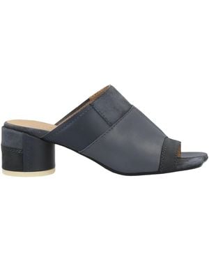 MM6 by Maison Margiela Solid-Colored High-Heeled Sandals - Blue