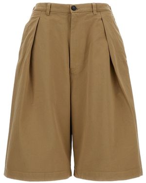 Barena Pleated Shorts - Natural