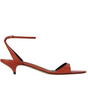 The Row Kitten-Heel Leather Sandals - Multicolour