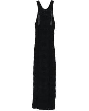 Nanushka Ainhoa Openwork Knitted Dress - Black