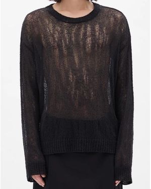 Ann Demeulemeester Joas Comfort Crew Neck Jumper - Black