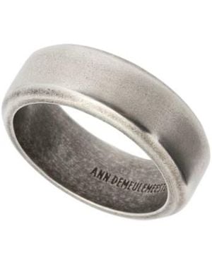 Ann Demeulemeester Vasti Minimalistic Squared Ring - White