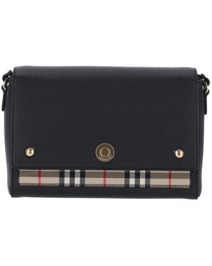 Burberry Flap Shoulder Bag - Black