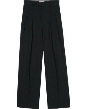 Barena Tom Lieve Pleat-Detail Trousers - Black