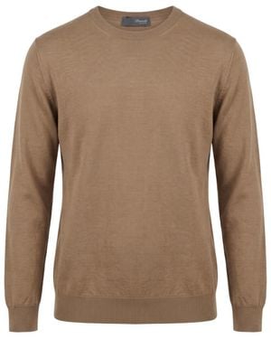 Drumohr Long-Sleeved Sweater - Brown