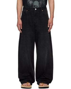 Vetements Painted Anarchy Reworked Jeans - Black