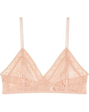 Eres Lace Soft-Cup Triangle Bra - Natural