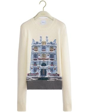 Dior Embroidered Sweater - Blue