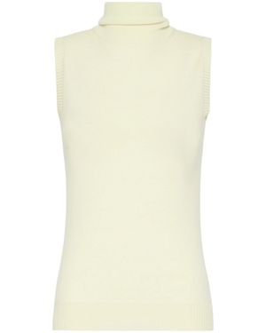 Sportmax Sleeveless Wool Sweater - Yellow