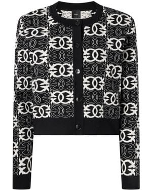 Pinko Pattern Cardigan - Black