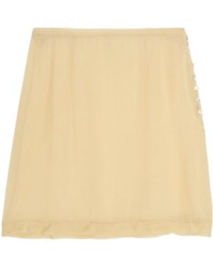 Paloma Wool Ruffled Skirt - Natural