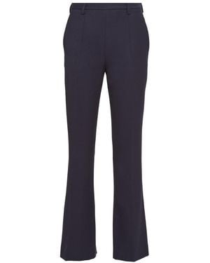 Prada Straight Leg Tailored Trousers - Blue