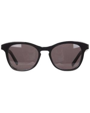 Saint Laurent Eyewear Round Frame Sunglasses - Metallic