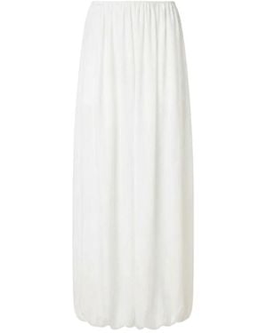 Frankie Shop Mio Crepe Wide-Leg Trousers - White