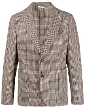Manuel Ritz Long-Sleeved Suit Coat - Brown