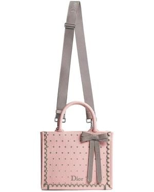 Dior Small Book Tote With Strap - Pink
