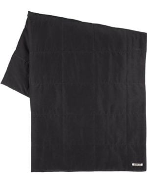 AURALEE Quilted Shawl - Black