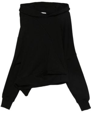 Junya Watanabe Asymmetric-Design Hoodie - Black