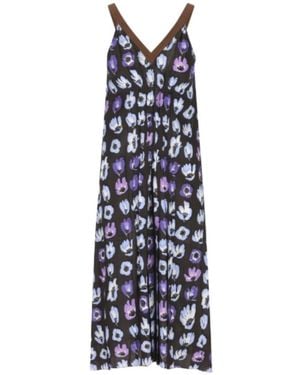 Prada V-Neck Dress - Blue