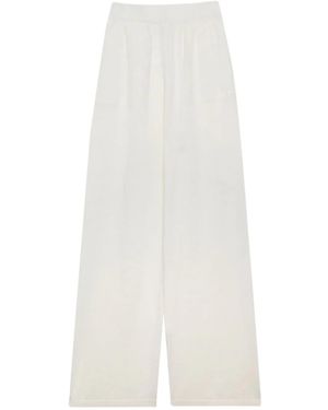 MSGM Wide-Leg Trousers - White
